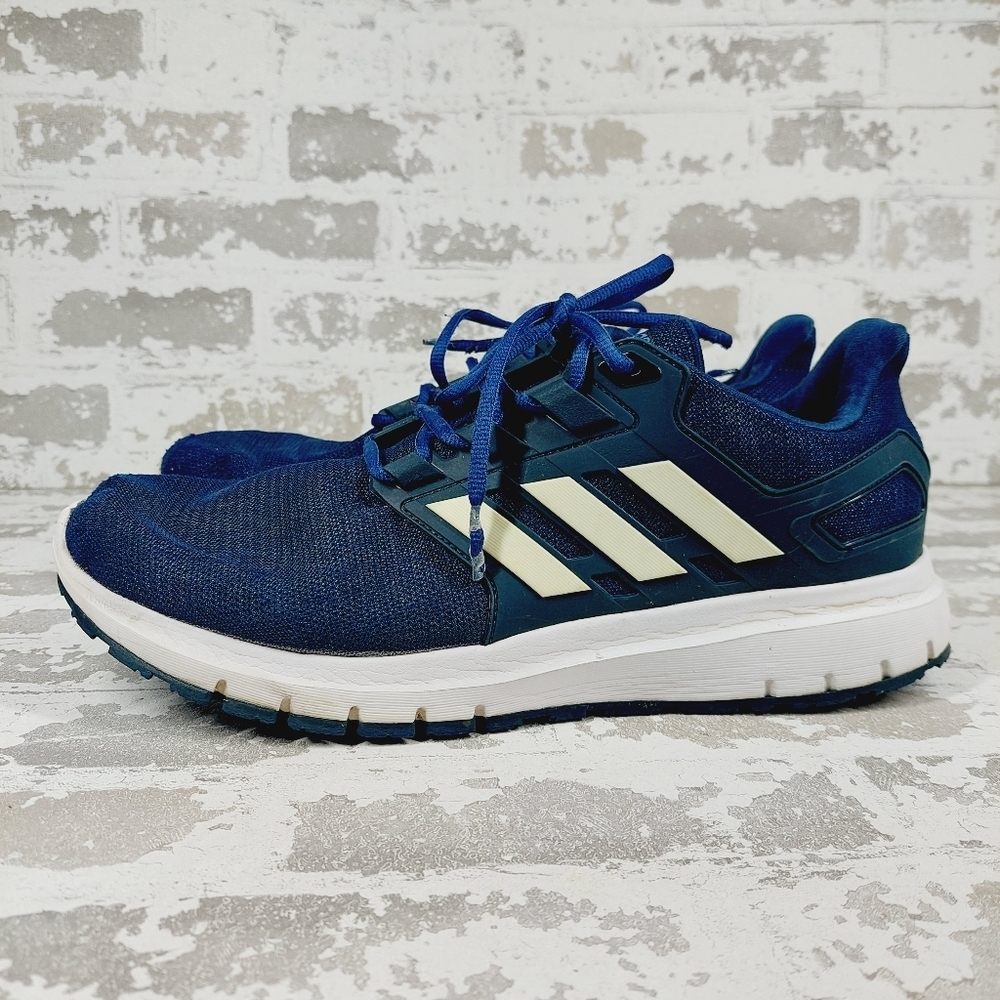 Adidas Energy Cloud 2 Blue Lace Up Low Top Running Jogging Sneakers A675